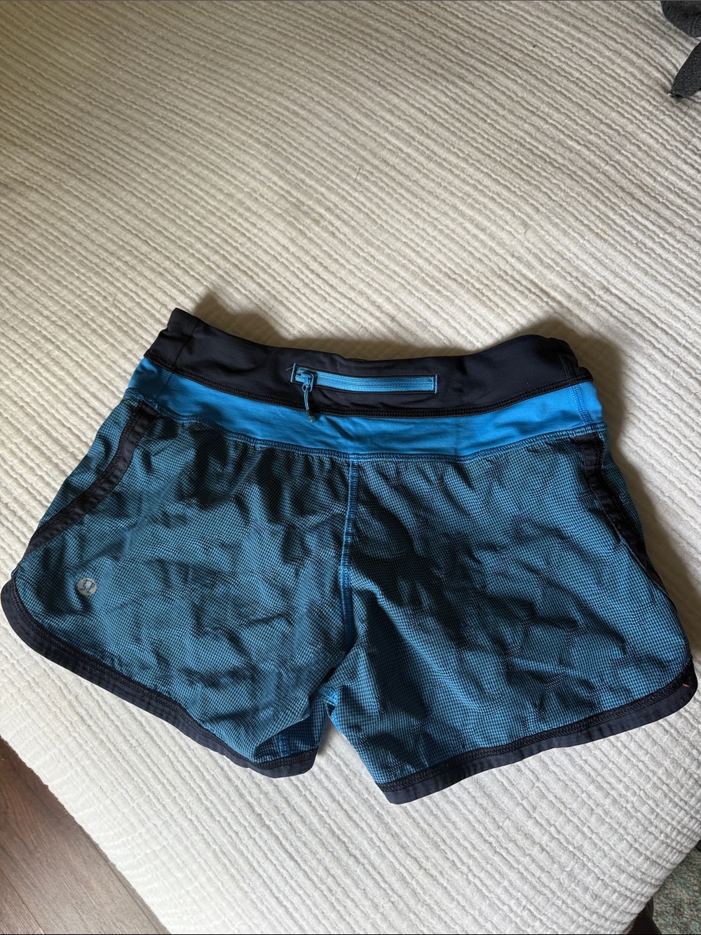 lululemon athletica Womens Blue Teal Running Shorts